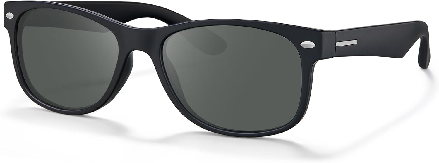 

Поляризованные солнцезащитные очки CARFIA для мужчин и женщин с защитой от УФ-излучения, легкая оправа TR90, спортивные, для активного отдыха и бега, 1-black Frame Black Lens