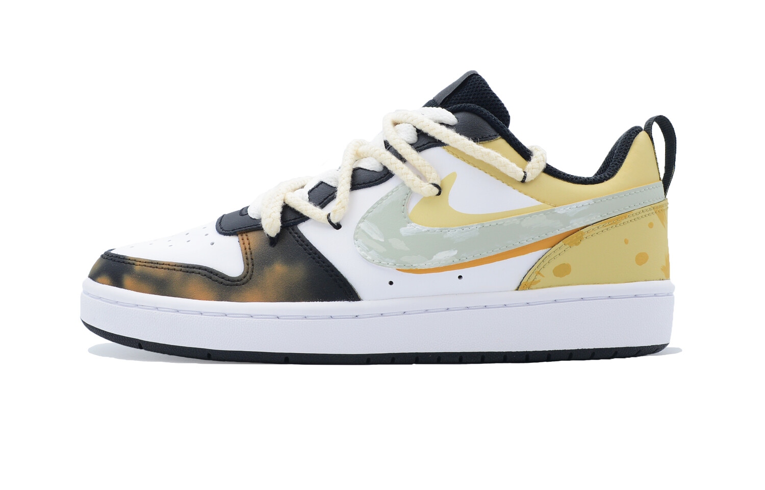 

Кроссовки Nike Skateboarding Shoes Women's Low-top Yellow/white/black, черный
