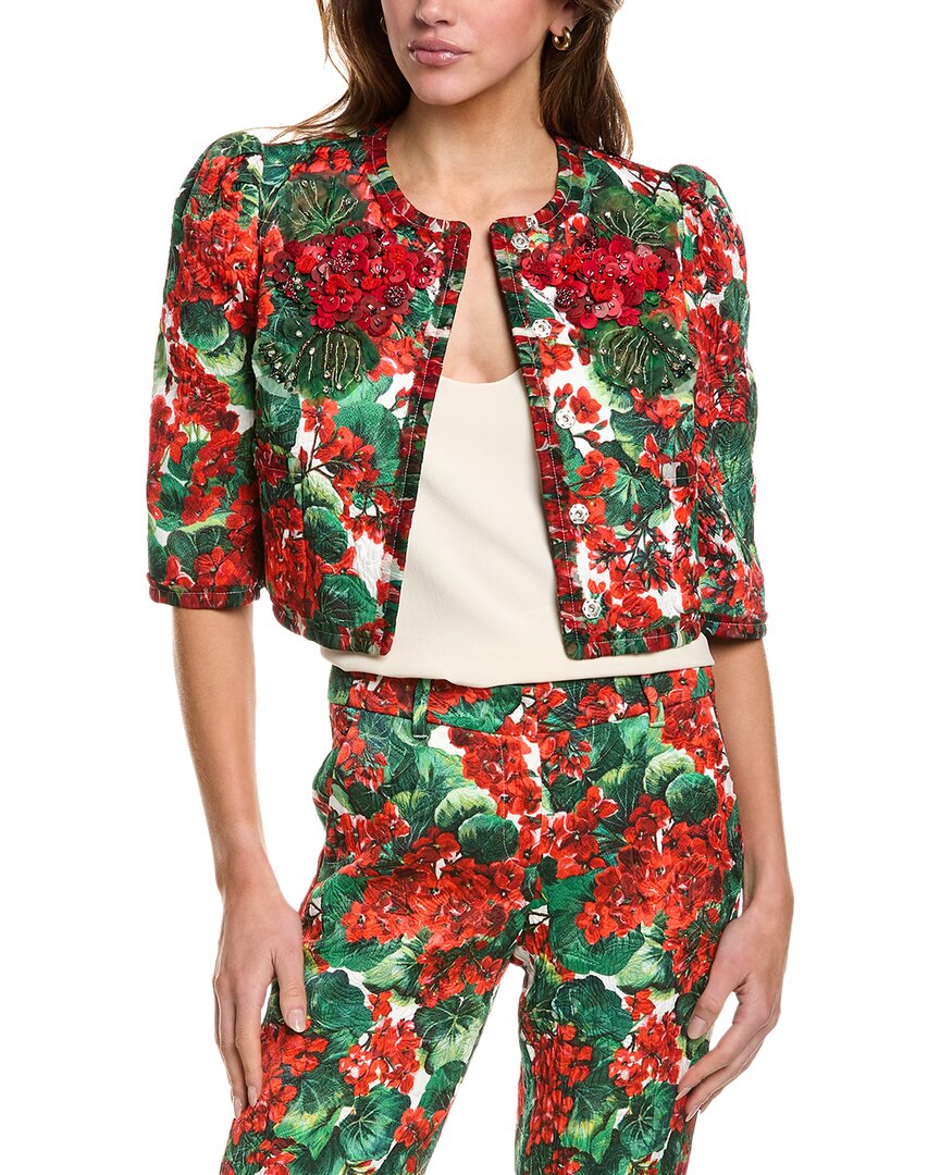 

Куртка Dolce & Gabbana из смесового шелка, красный
