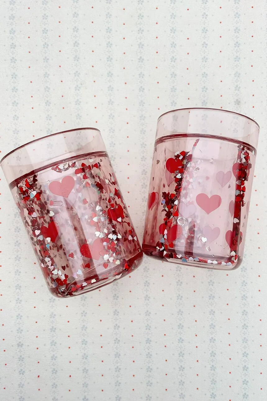 

Детская чашка, 2 шт. GLITTER CUPS, 2 шт. Konges Sløjd, розовый