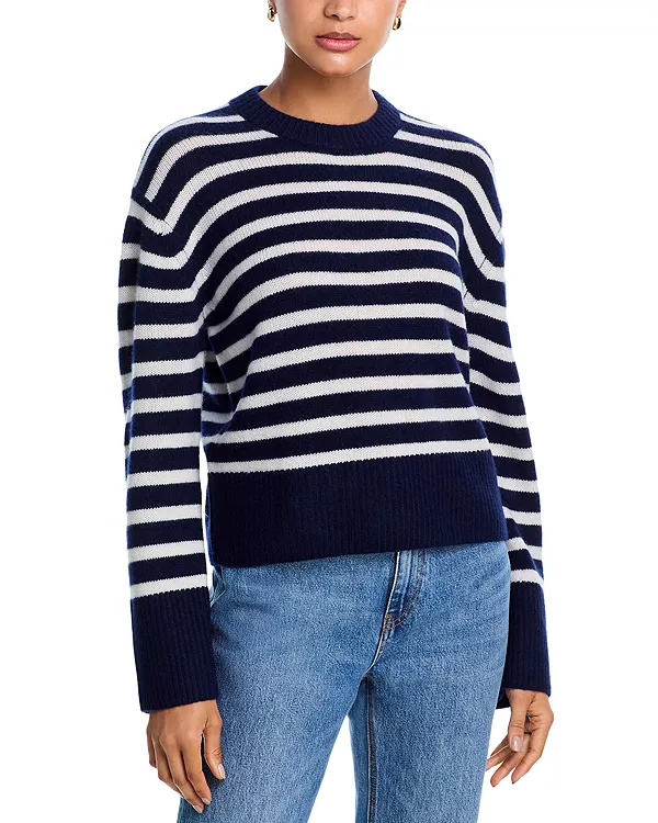 

Эксклюзивный свитер с круглым вырезом из 100% кашемира цвета аквамарин. Aqua, синий