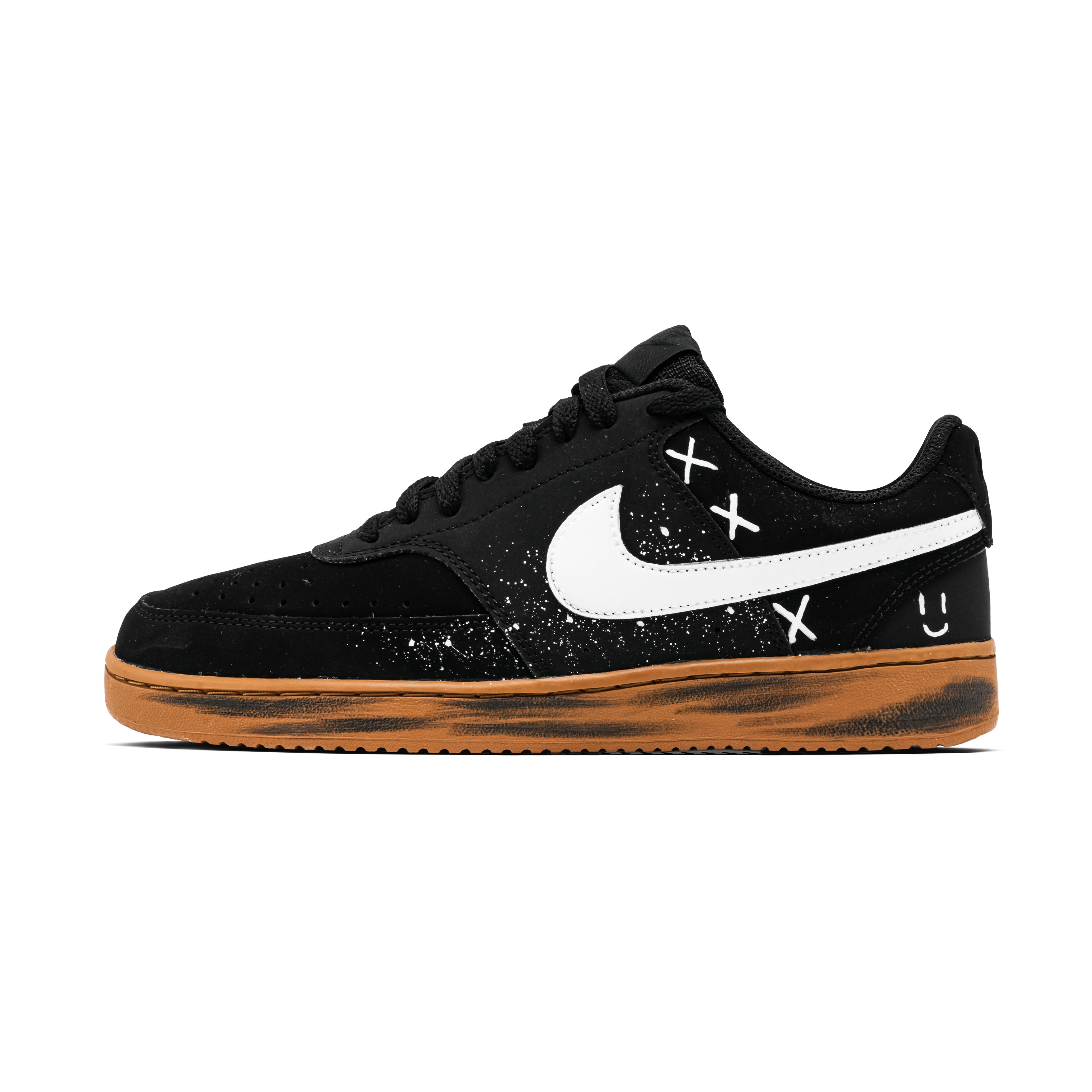

Nike Court Vision 1 Baby's Breath Abrasion Resistant Balance Low top Skateboard Shoes Unisex Black