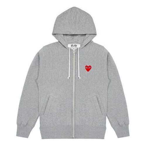 

Свитер five heats logo zip hooded jacket 'grey' Comme Des Garcons Play, серый