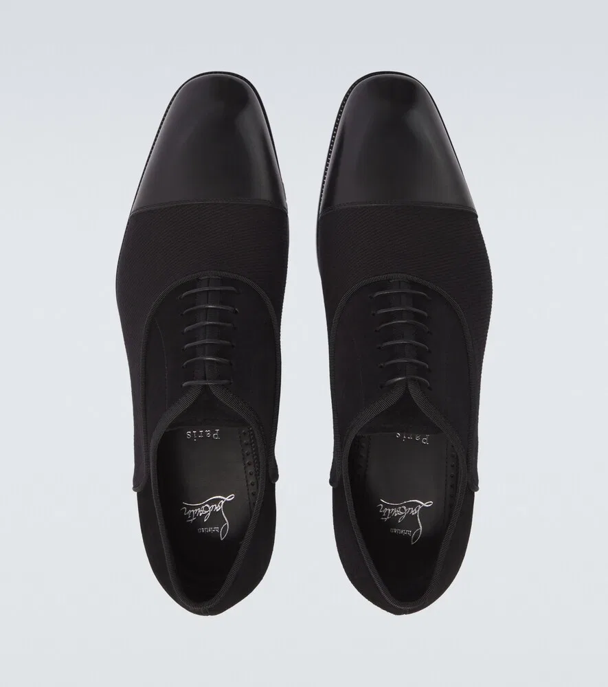 Оксфордские туфли Greggory с кожаной отделкой Christian Louboutin, черный — фото 4