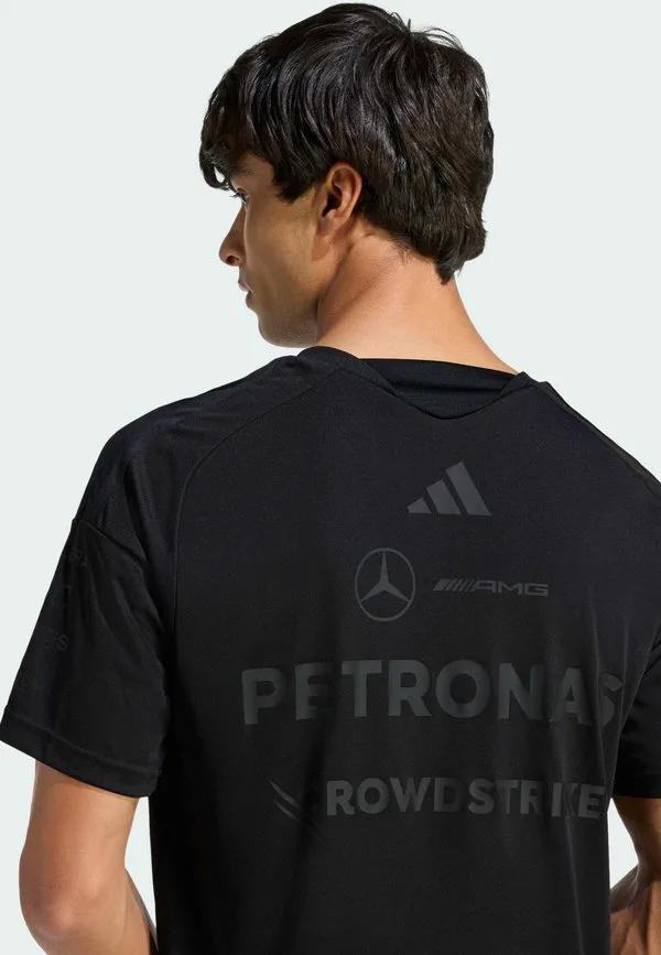 Футболка с принтом команды amg petronas formula 1 "ночной пилот" Adidas Performance, Black — фото 4