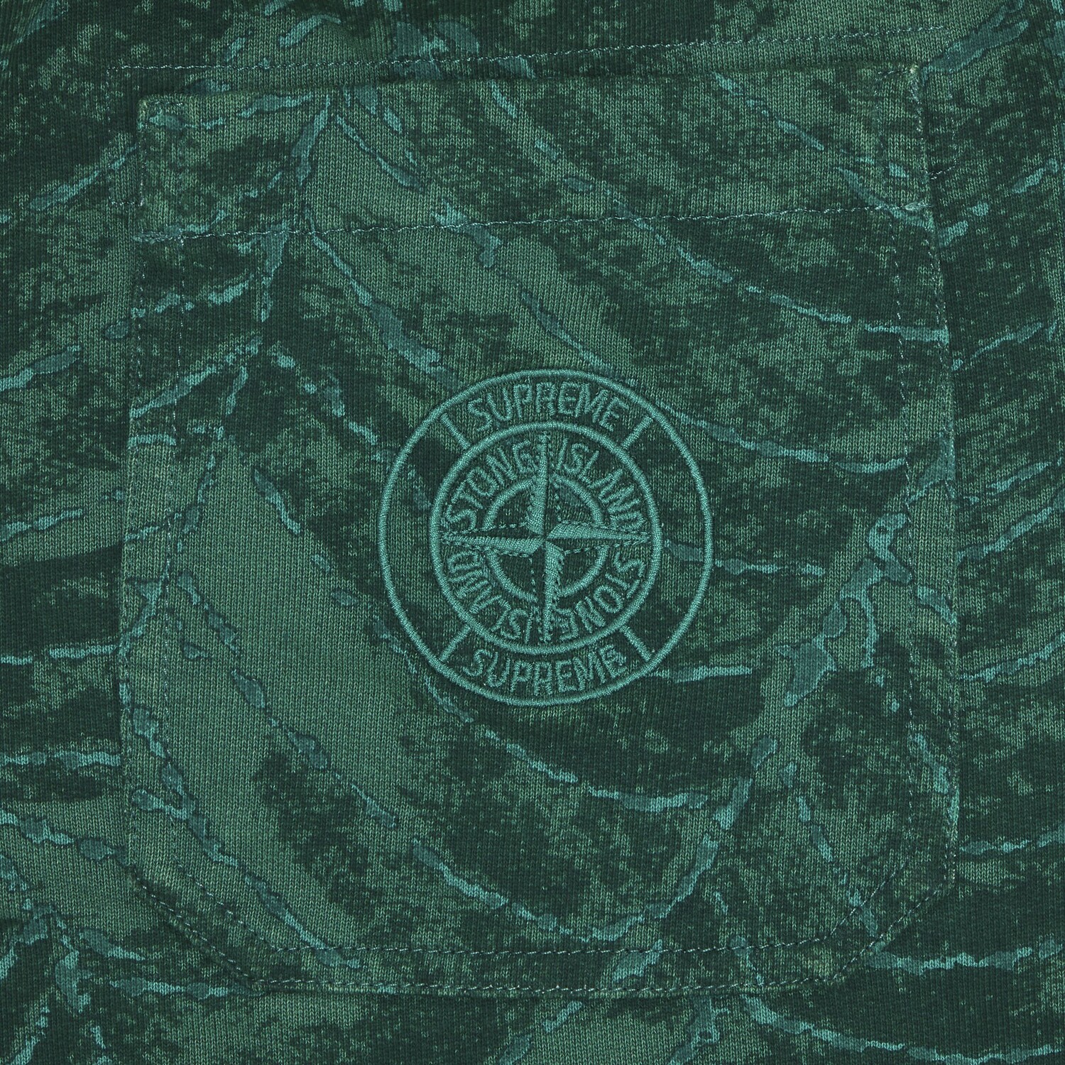 Спортивные штаны Supreme x Stone Island, темно-зеленые — фото 3