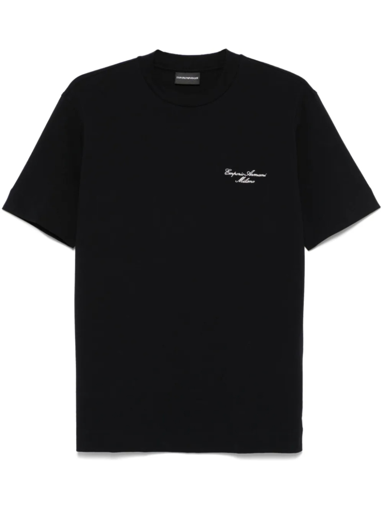 

Футболка с вышитым логотипом Emporio Armani, синий
