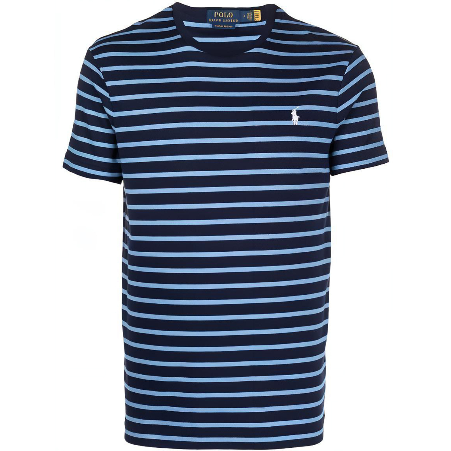 

Полосатая футболка с коротким рукавом Polo Ralph Lauren, синий