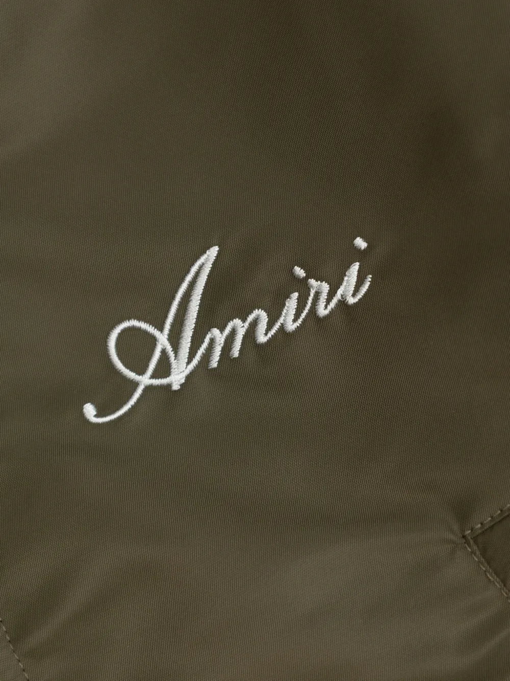 Куртка на молнии с принтом "кости" Amiri Kids, зеленый — фото 4