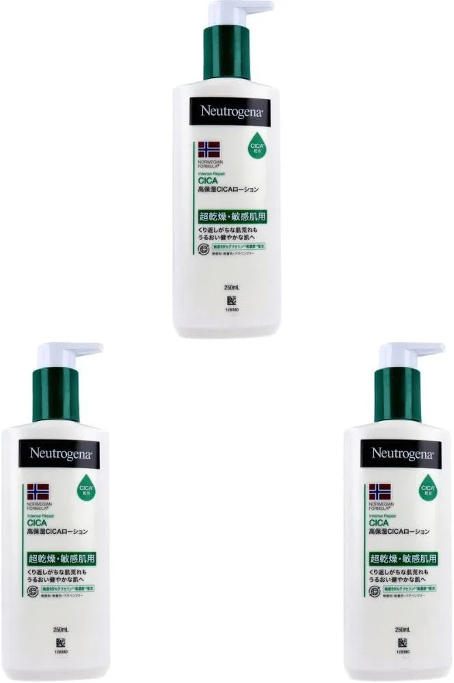 Набор Neutrogena — Для тела Norwegian Formula Intense Repair CICA, 250 мл, набор 3 шт