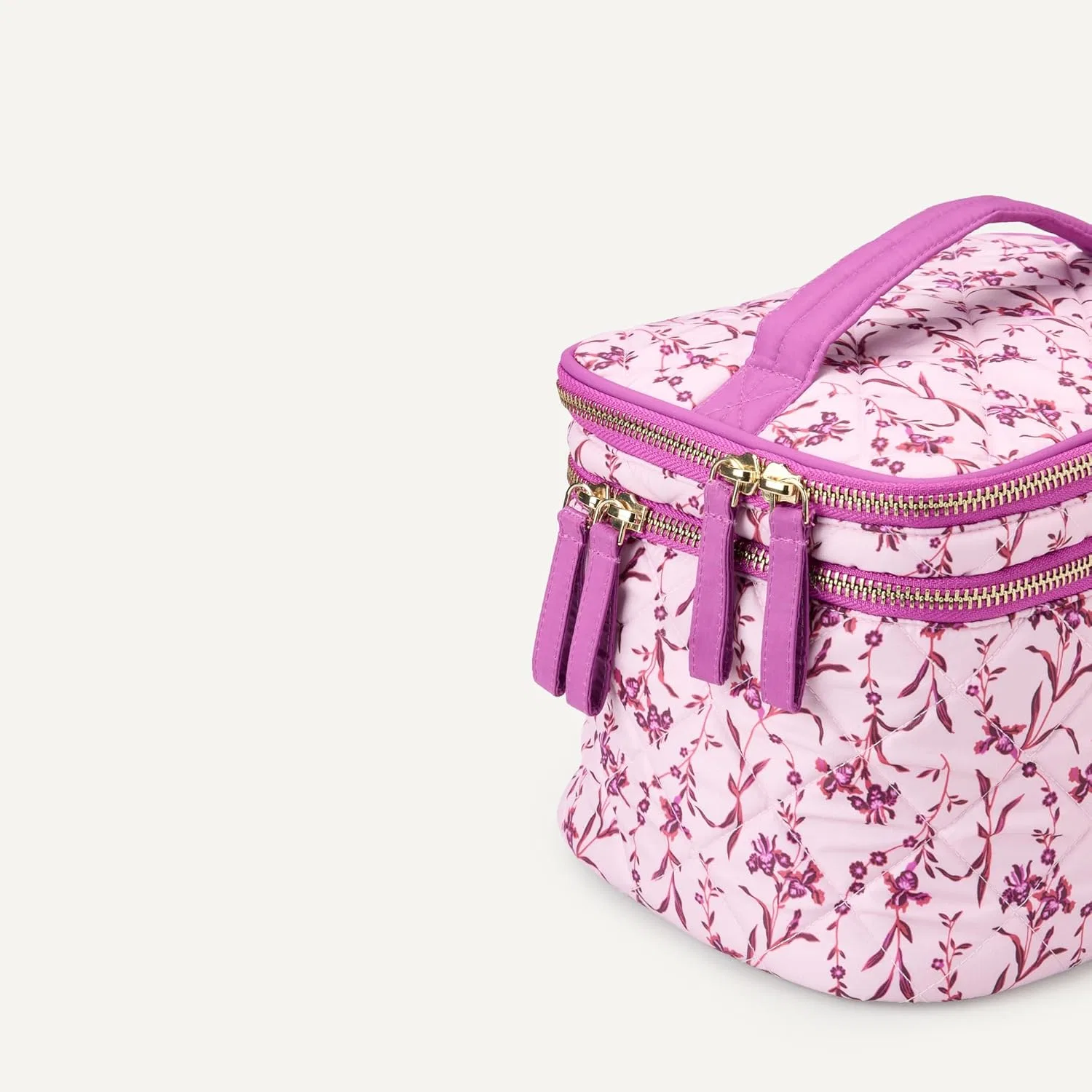 Многофункциональная стеганая косметичка от Amazon Essentials Amazon Essentials, Pink Floral — фото 2