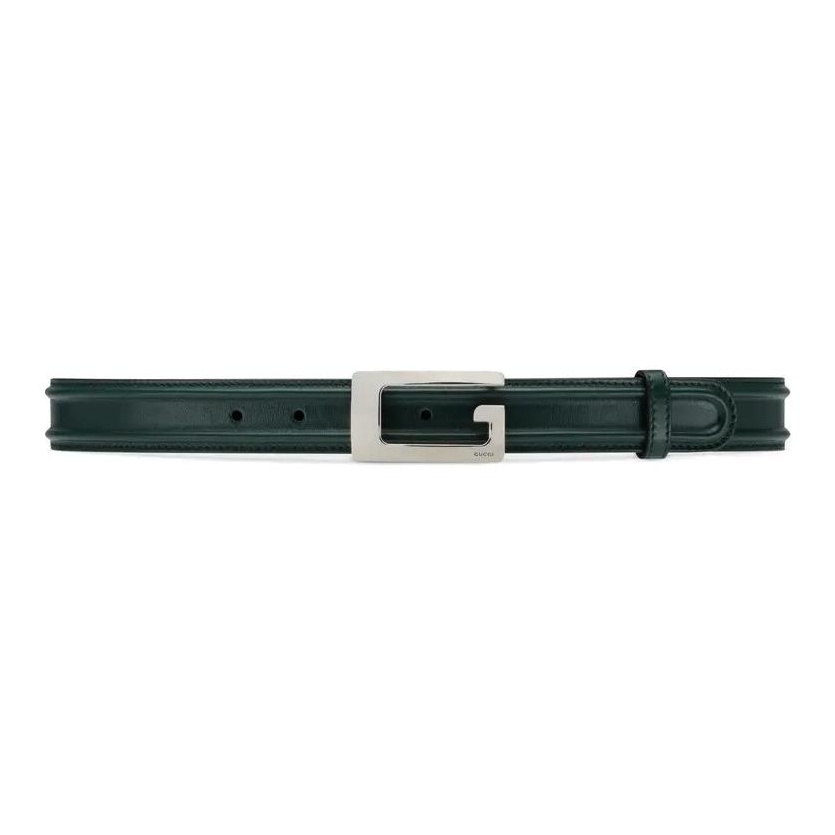 

GUCCI Кожаный мужской ремень тёмно-зелёный шириной 3 см, Dark Green