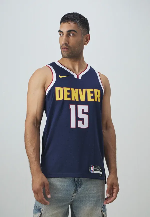 Футболка Nike Performance NBA Denver Nuggets Nikola Jokic Icon Swingman Club Wear, темно-синий — фото 3
