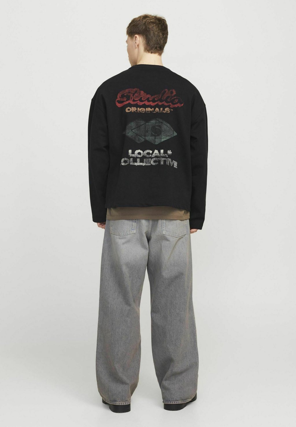 

Толстовка RRETIRO BACK CREW NECK Jack & Jones, черный