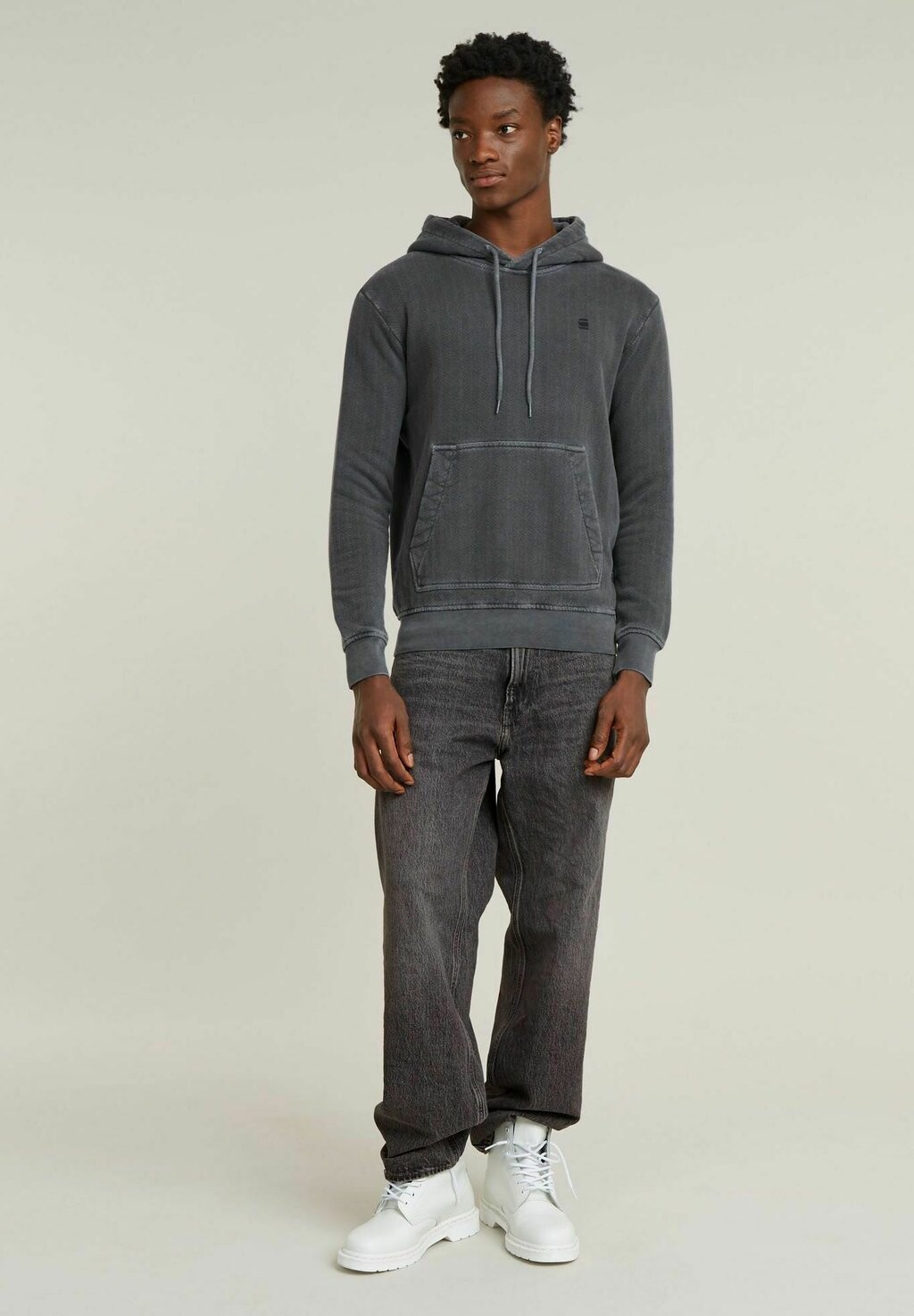 

Толстовка с капюшоном OVERDYED G-STAR, черный