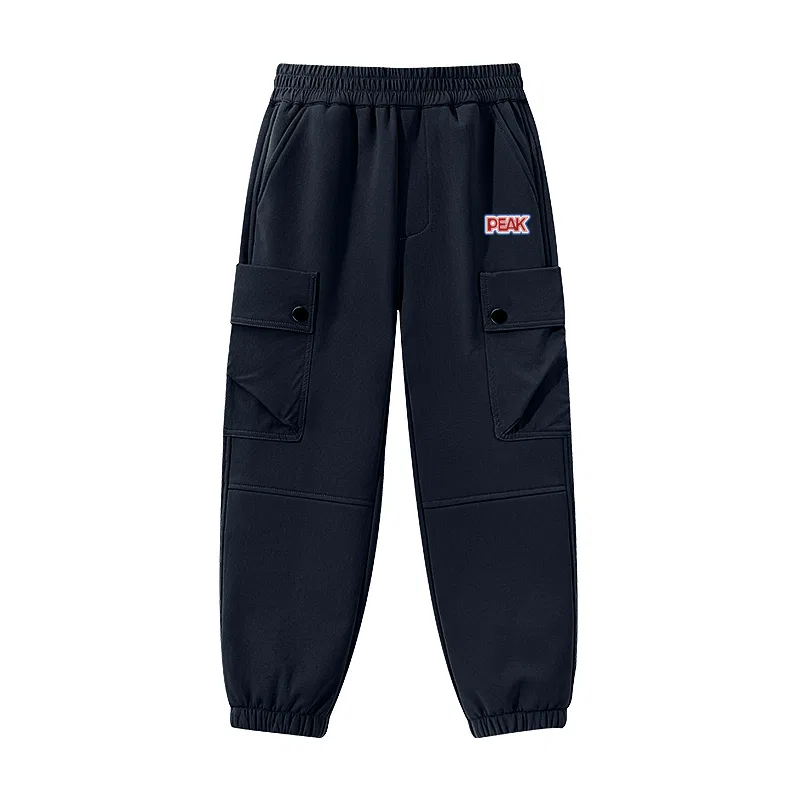 Детские карго-штаны PEAK Navy Blue/PK Red Blue Multicolor Silicone K