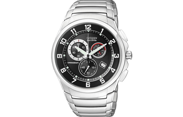 

CITIZEN Часы Solar Quartz Movement Stainless Steel Strap Watch Men's Watch Black Dial AT0690-55E
