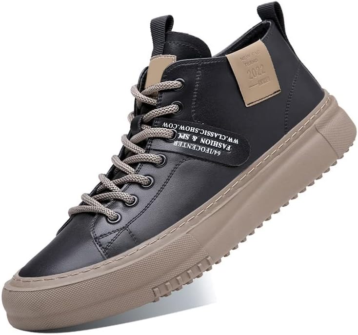 

Высокие модные кроссовки, классические кеды на шнуровке с контрастной подошвой, повседневный спортивный стиль в белом и черном цветах Generic