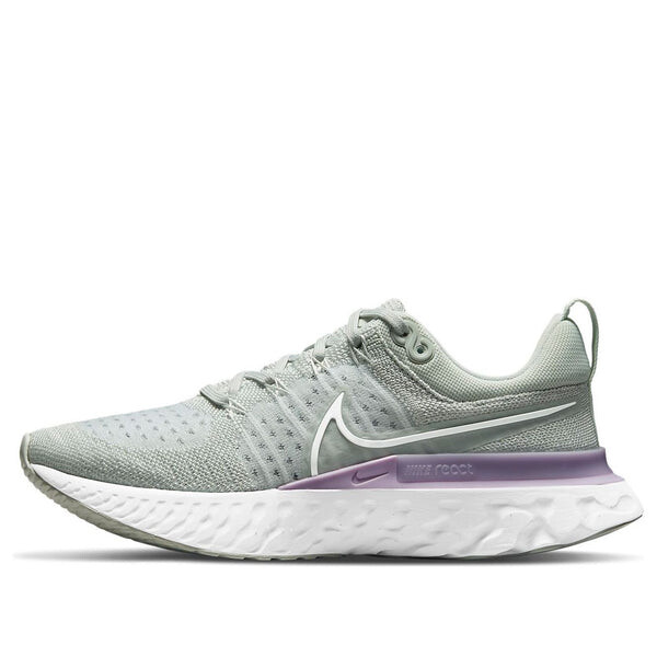 Кроссовки react infinity run flyknit 2 Nike, серебряный