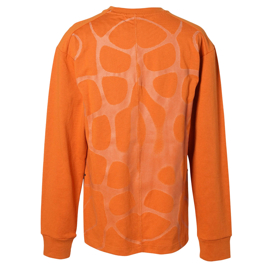 Футболка Nike ISPA Long Sleeve T-shirt Asia Sizing 'Monarch', оранжевый — фото 2