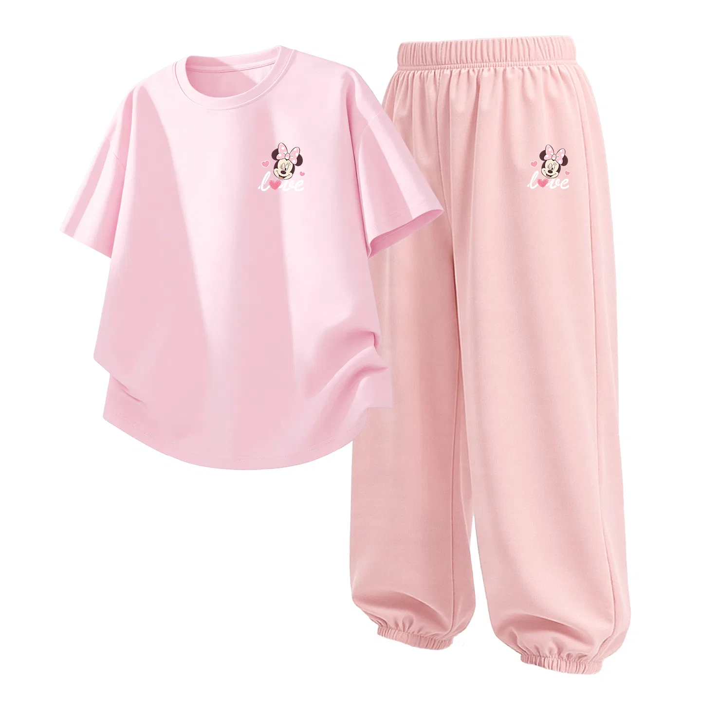Детский спортивный костюм Casual Sportswear 2 Piece Set Disney, Dazzle Heart K Pearl Powder+Dazzle Heart K Soft Pink