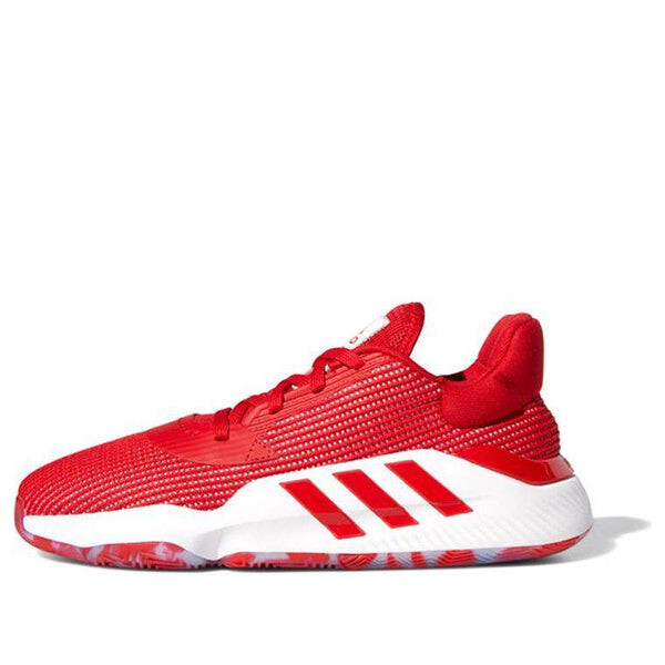 

Кроссовки pro bounce 2019 низкие красные Adidas, красный