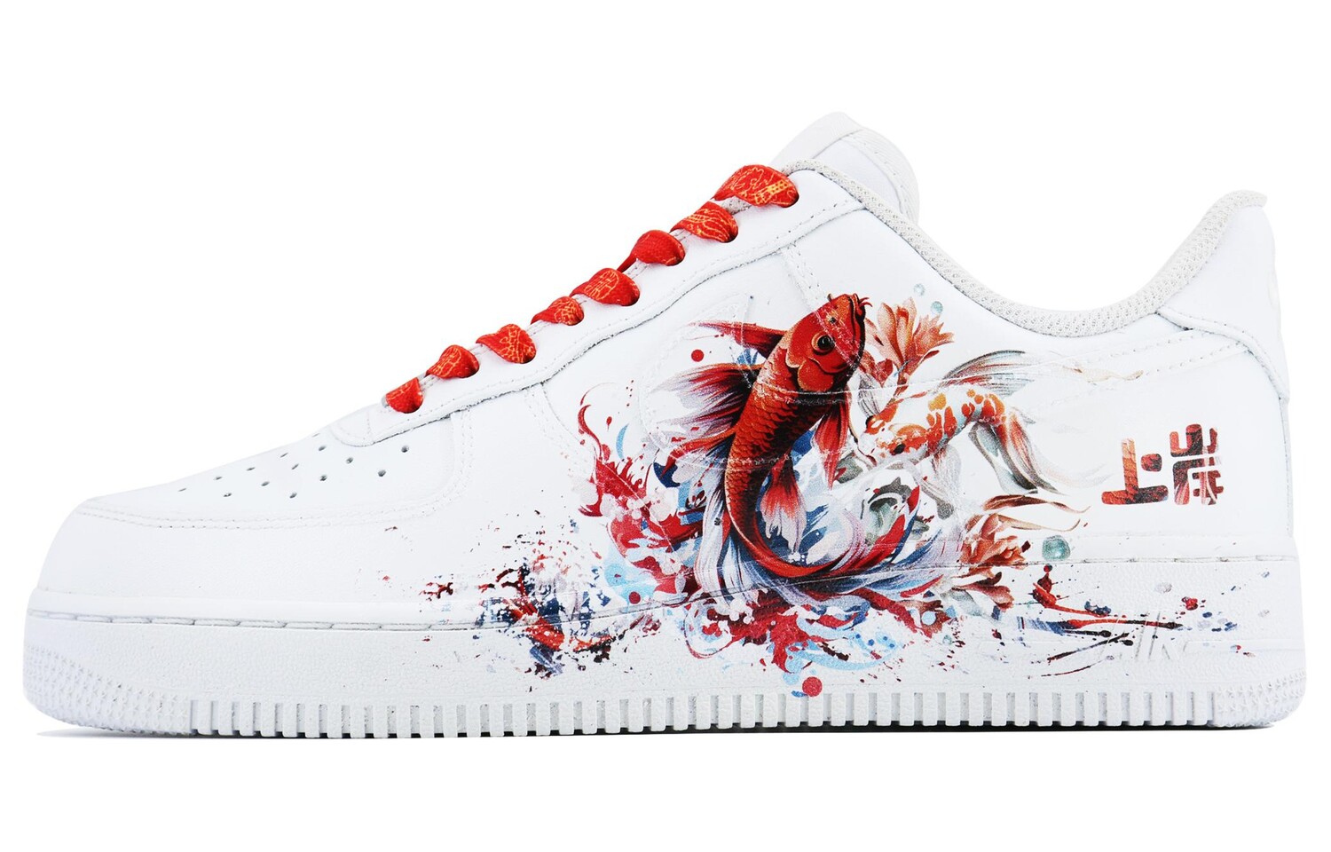 

Кроссовки Nike Air Force 1 Skateboarding Shoes Men Low-top Red, белый