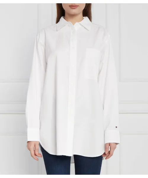 

Рубашка Оксфорд ls Oversize fit Tommy Hilfiger, белый