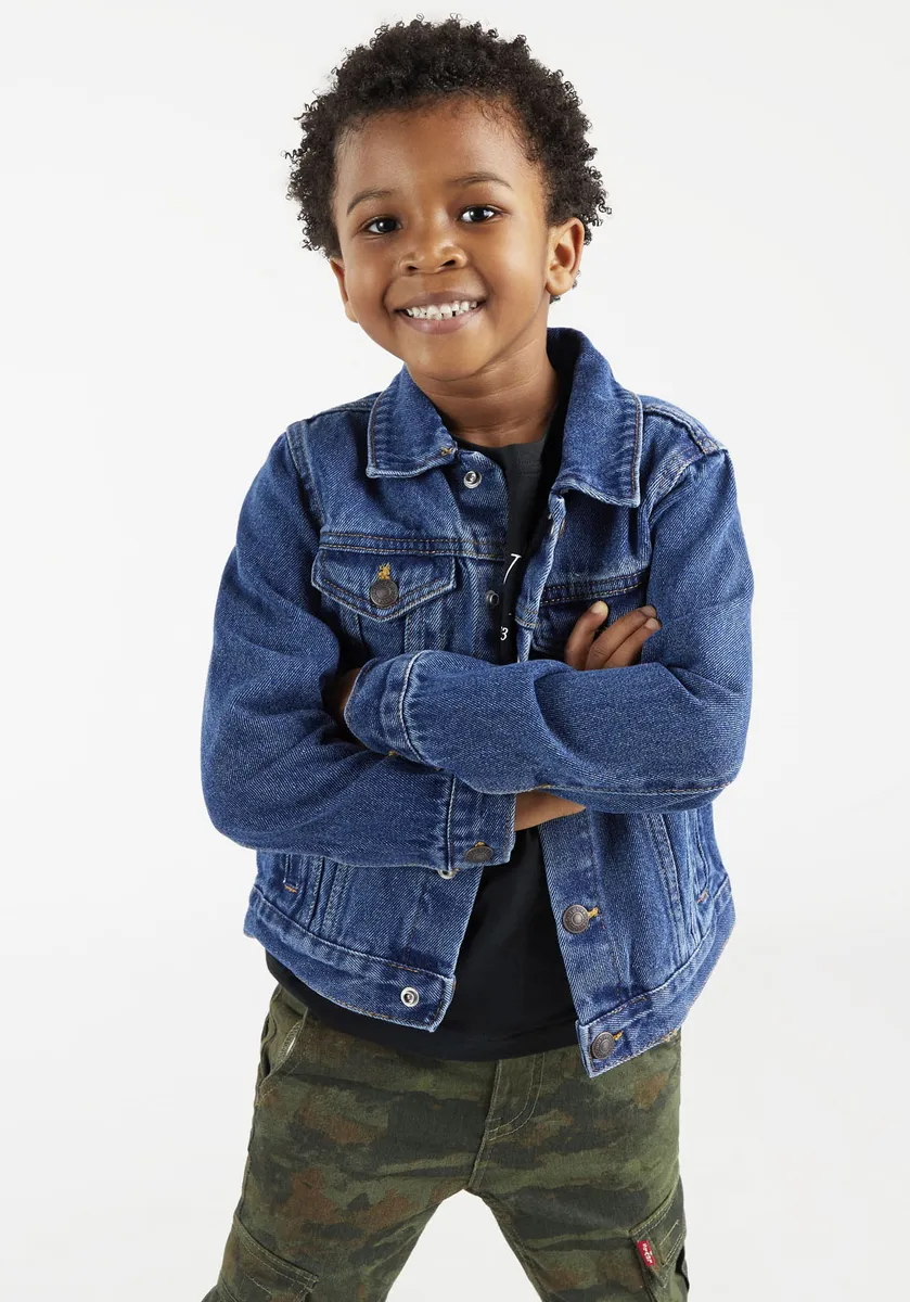 

Детская джинсовая куртка Levi's "TRUCKER JACKET", для МАЛЬЧИКОВ Levi'S Kids, синий