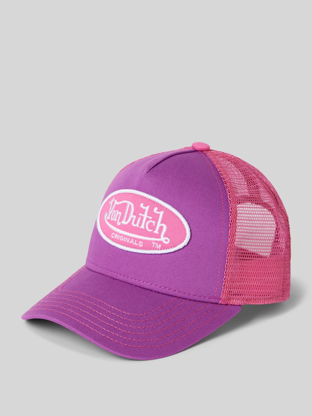 

Кепка с нашивкой-лейблом модель «БОСТОН» Von Dutch, розовый