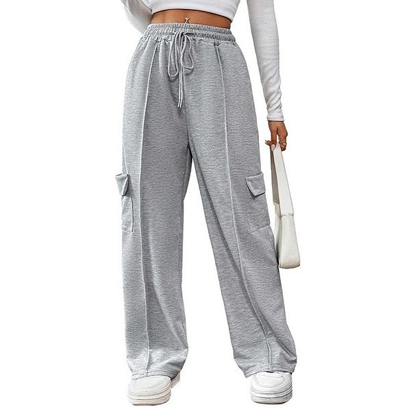 

Женские брюки карго с широкими штанинами Yesfashion