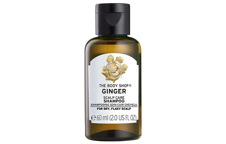 The Body Shop Ginger шампунь для восстановления кожи головы успокаивающий сглаживающий с имбирным ароматом 400 мл/60 мл — фото 3