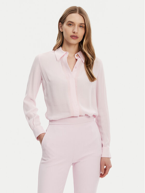 

Рубашка regular fit CA-054-51E2-V420 Elisabetta Franchi, розовый