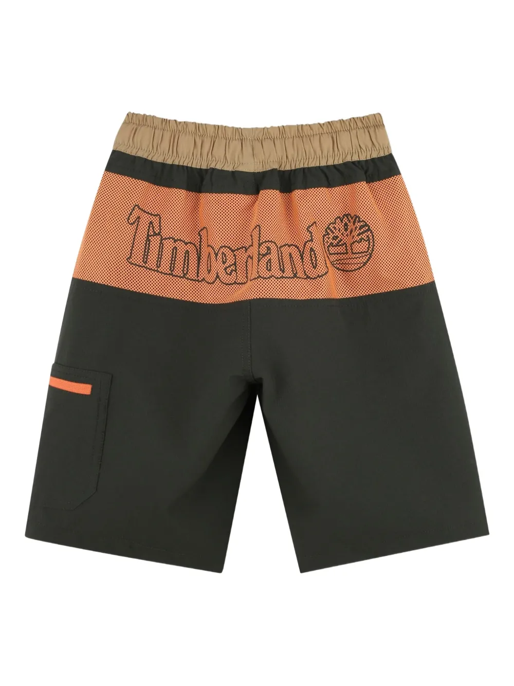 Шорты с кулиской и карманами Timberland Kids, коричневый — фото 2