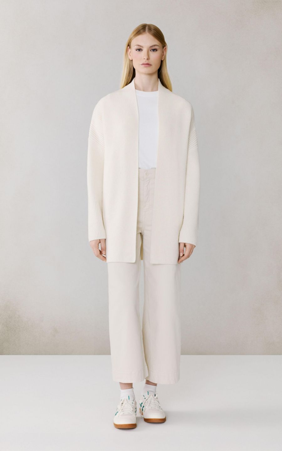 

Женский кардиган Lizzie из шерстяной смеси свободного кроя Soia & Kyo, Powder