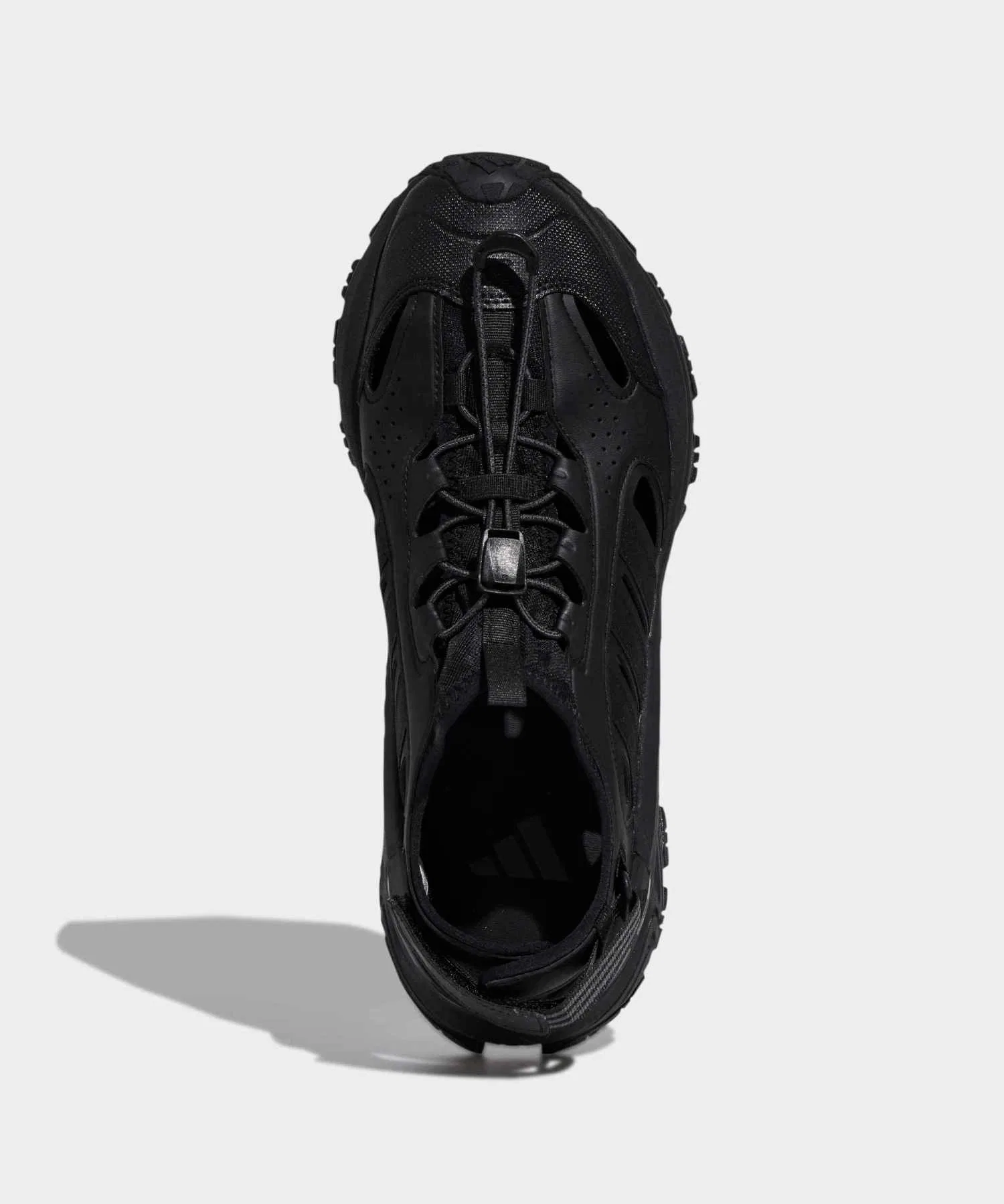 Унисекс сандалии adidas с регулируемым ремешком чёрные с белым — фото 4