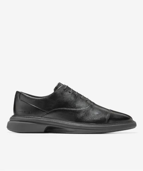 Мужские туфли из натуральной кожи Original Grand City Spectator Cap Toe Oxford COLE HAAN черные