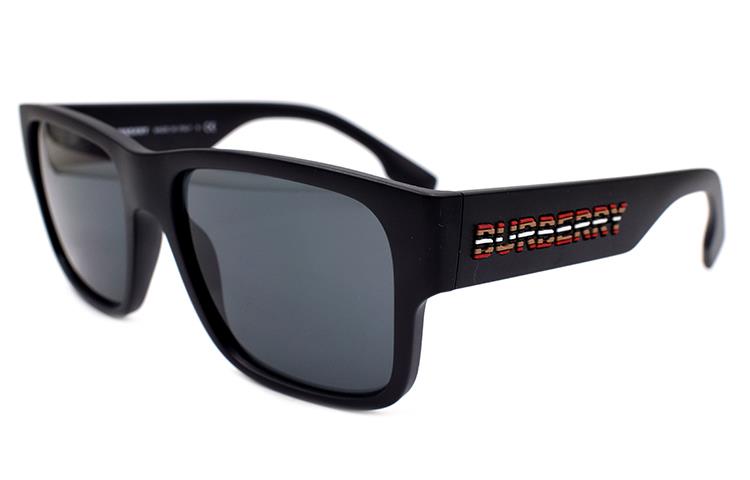 Burberry Солнцезащитные очки мужские матовые черные с поляризацией, Matte Black/Polarized — фото 3