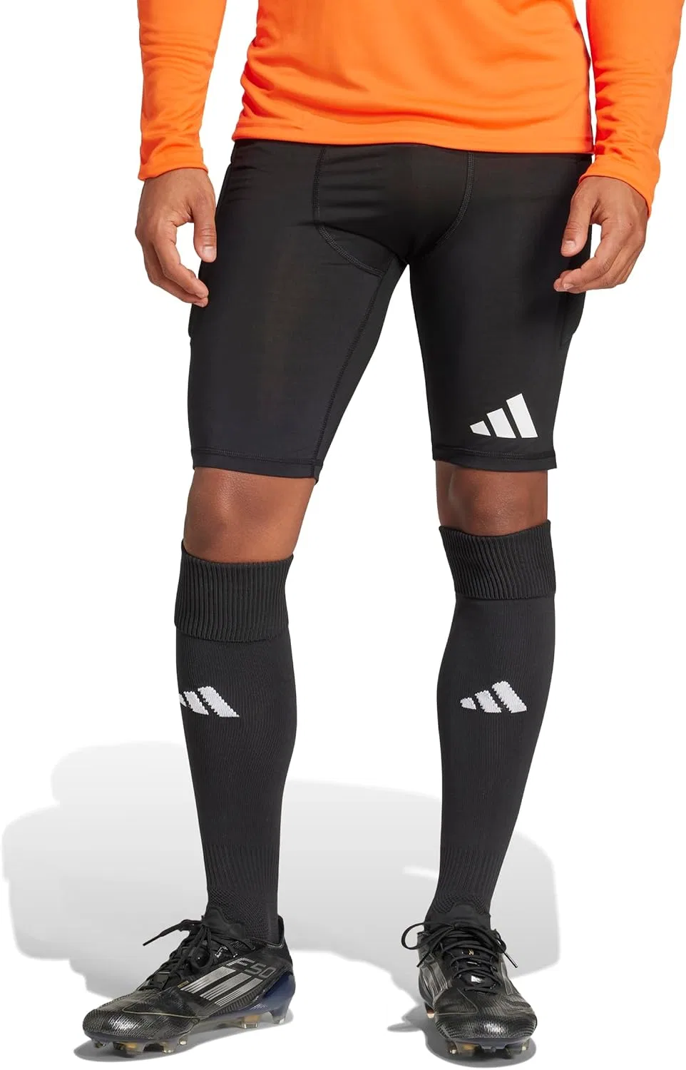 Мужские padded goalkeeper shorts adidas Squadra25, Black — фото 3