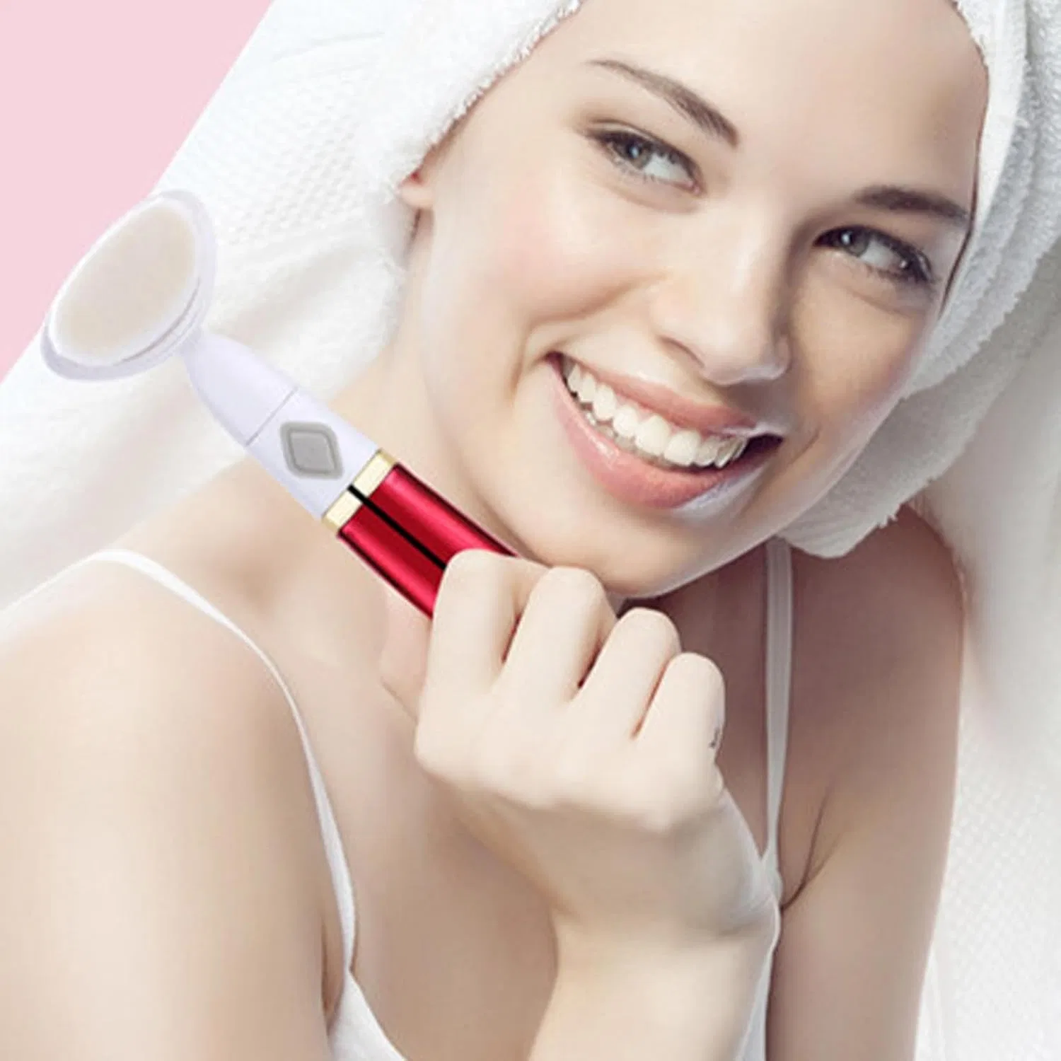 Беспроводная щетка для очищения лица Generisch, Electric Facial Cleansing Brush With Soft Bristles (Ran — фото 2