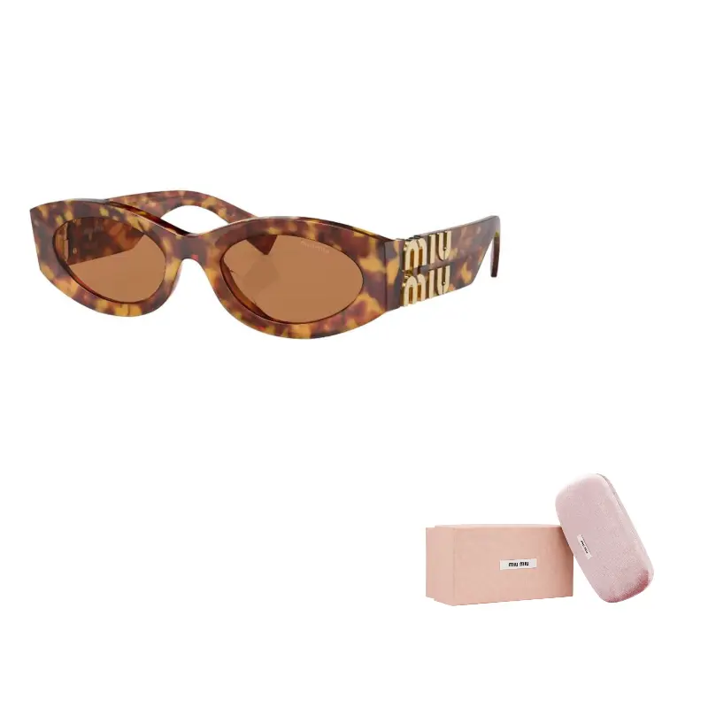 

MIU MIU Кошачий глаз солнцезащитные очки Frame, Brown