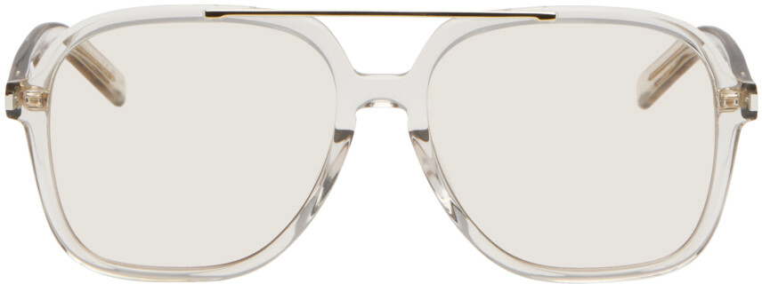 

Серые очки SL 545 Saint Laurent, цвет Transparent
