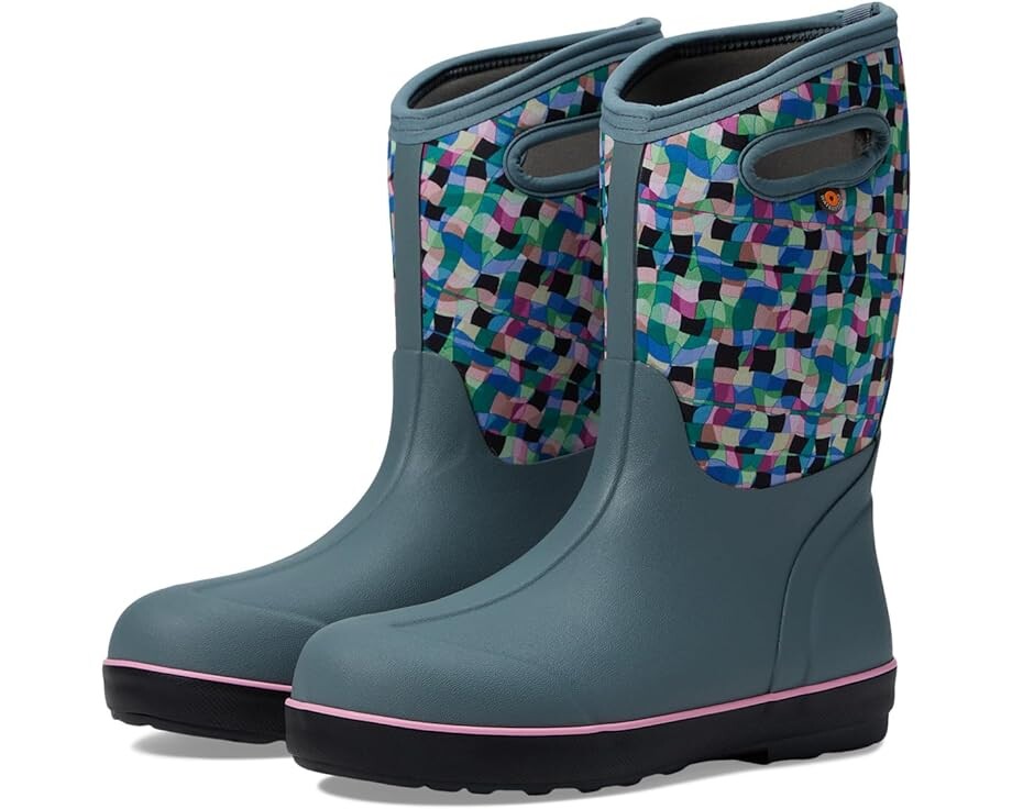 

Ботинки Bogs Classic II Checkered Geo, цвет Misty Gray