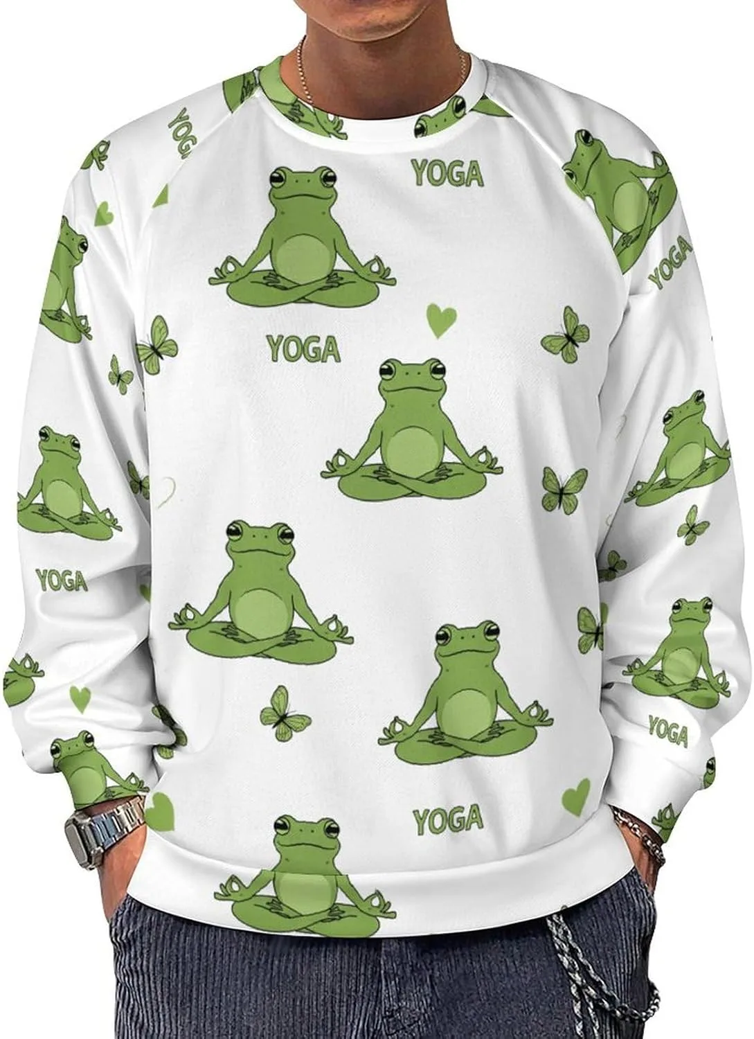 

Футболка мужская Wolf Flower с длинным рукавом TAIZIYEAH