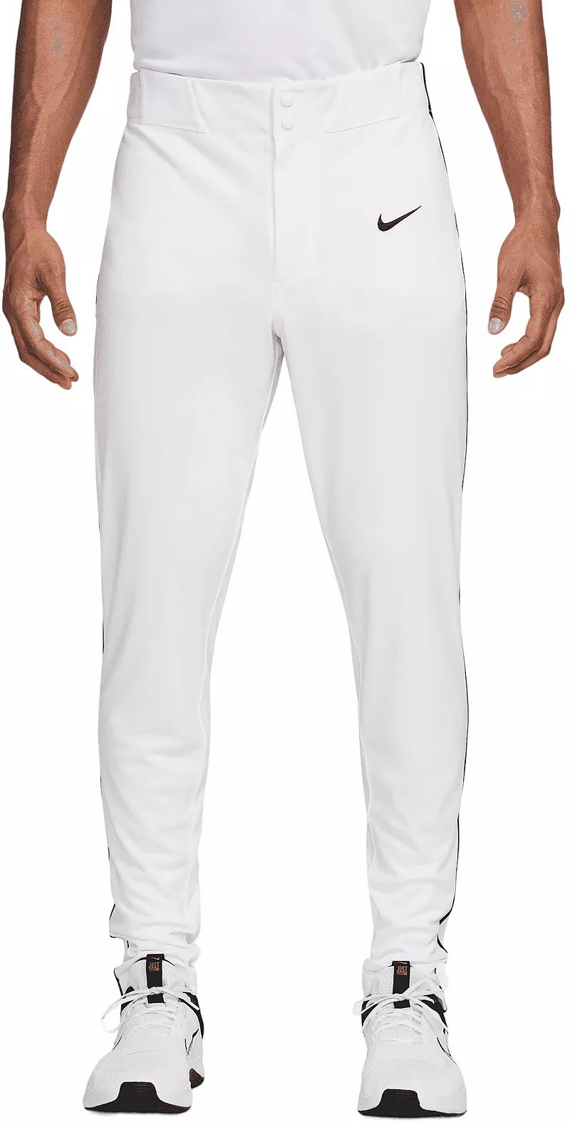 

Мужские бейсбольные брюки Nike Vapor Select 2 с окантовкой, белый/черный
