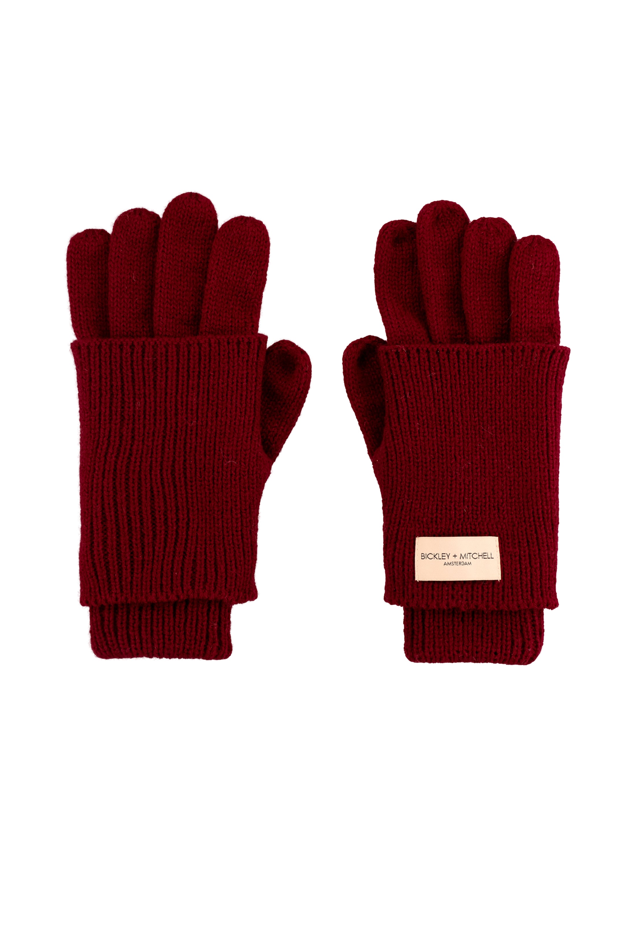 

Bickley + Mitchell Amsterdam Перчатки Full Finger в цвете Wine Red