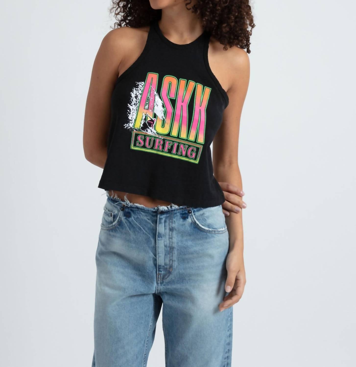 

Майка 90-х годов в цвете Surf Black ASKK NY