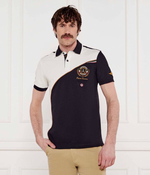 

Рубашка поло Regular fit Aeronautica Militare, синий