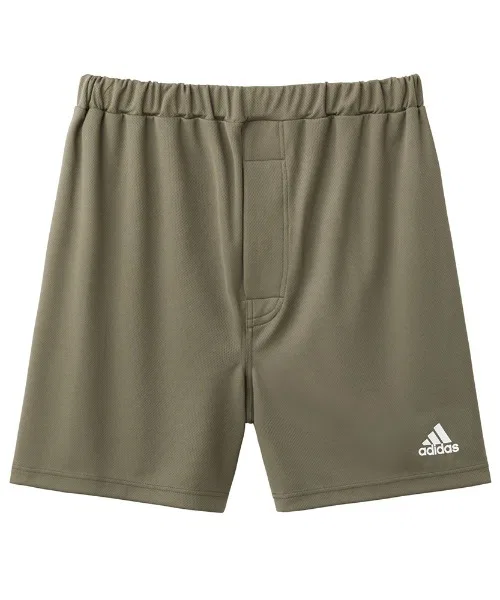 Шорты adidas Regular Mesh DRY с логотипом, хаки