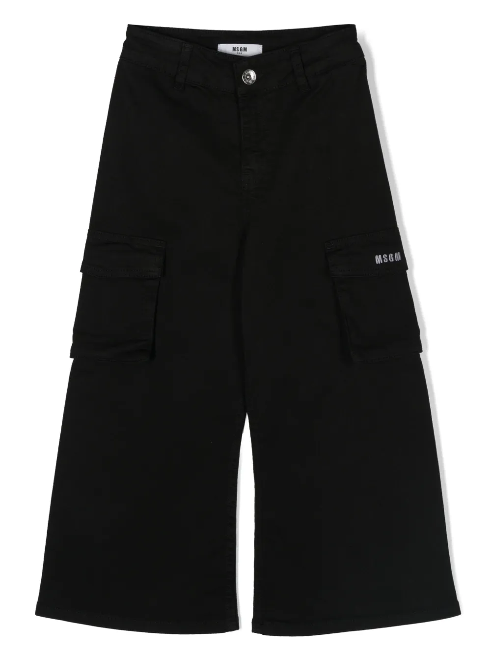 

Твиловые брюки MSGM Kids, черный